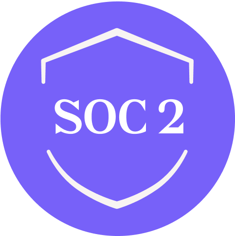 Image shows SOC2 certification as kommunicate is SOC2 compliant